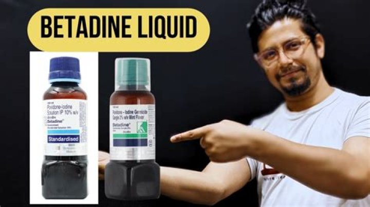 How long does it take for Betadine to dry?