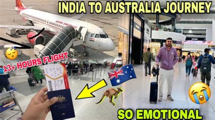 How long does it take to fly from Australia to India?