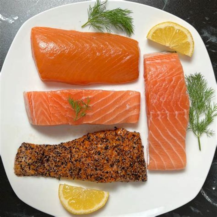 How many ounces is a half pound of salmon?