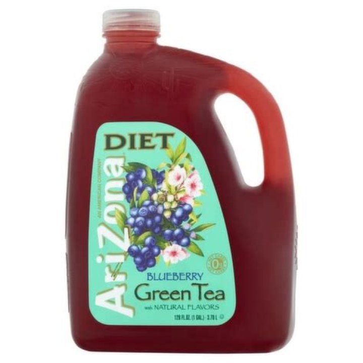 How much caffeine is in Arizona Diet Blueberry Green Tea?