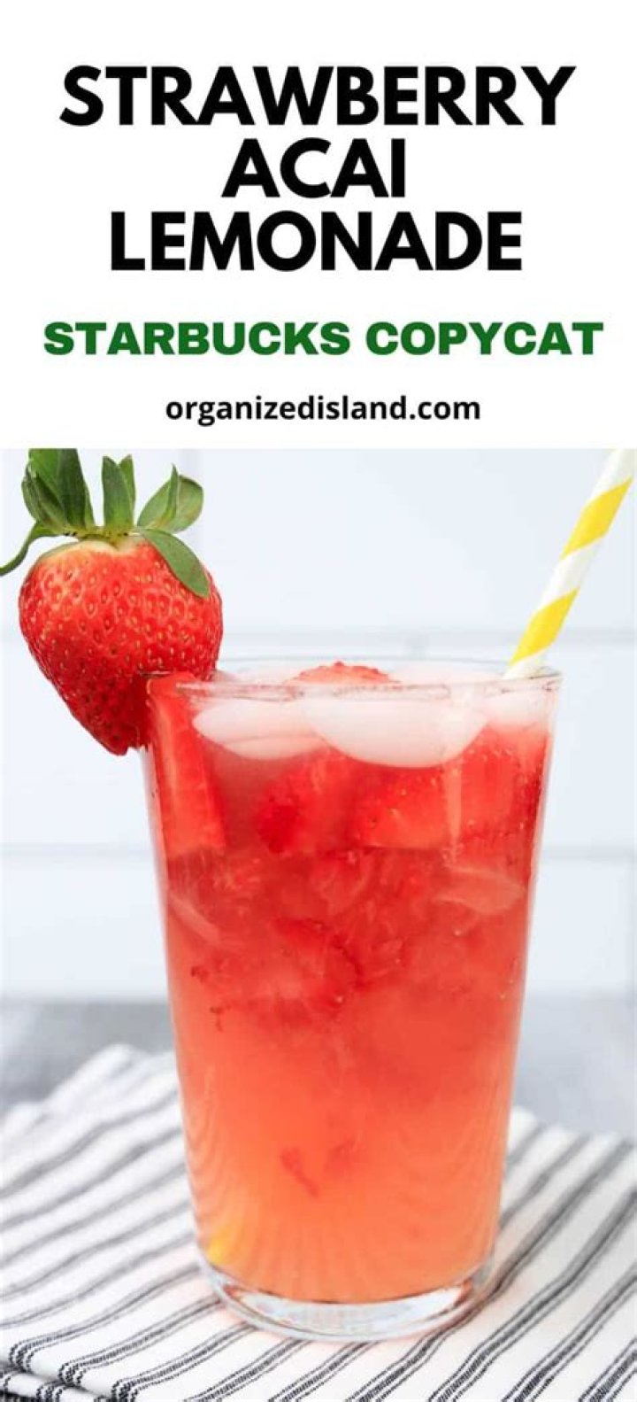 How much caffeine is in strawberry acai lemonade?