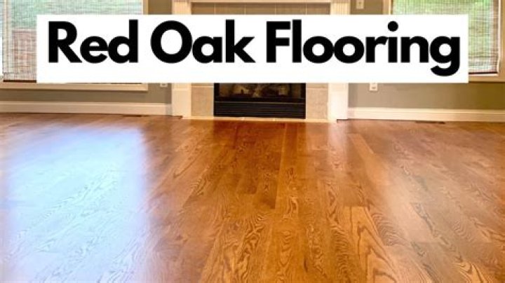 How much is red oak flooring?