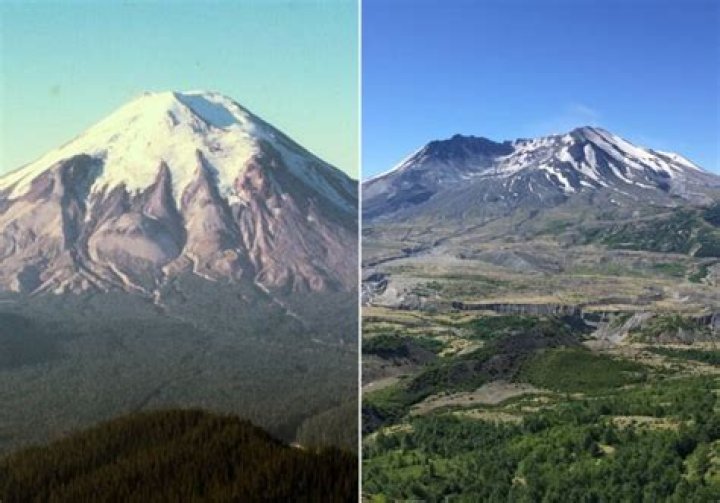 How tall was Mount Lassen before eruption?