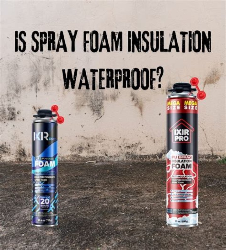 Is spray foam insulation waterproof?