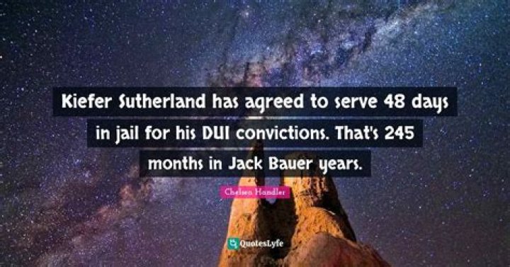 Kiefer Sutherland surrendered to jail for 48-day sentence