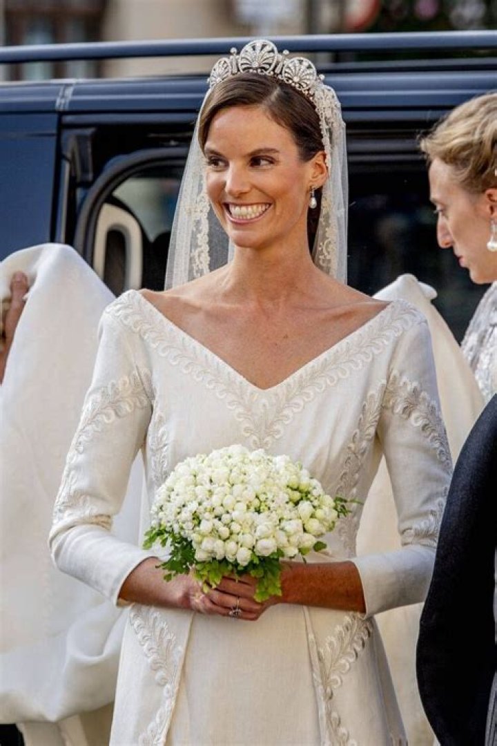 Lady Gabriella Windsor wore a custom Luisa Beccaria gown for her Windsor wedding
