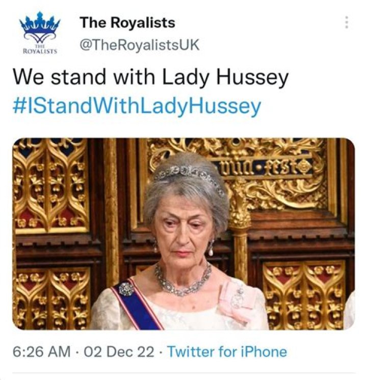 	Lady Susan Hussey, racist, is the one who said the Sussexes would ‘end in tears’	