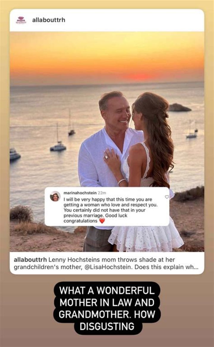 Lenny Hochstein's New Girlfriend Says Lisa Knew About Relationship