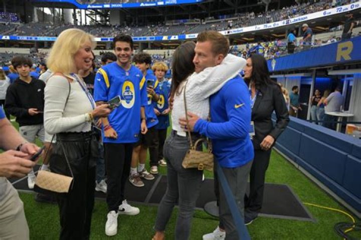 Los Angeles Rams Super Bowl Winning Coach Sean Mcvay And His Fiancee Veronika Khomyn ‘Proudly Stand With’ Ukraine Following Russian Invasion