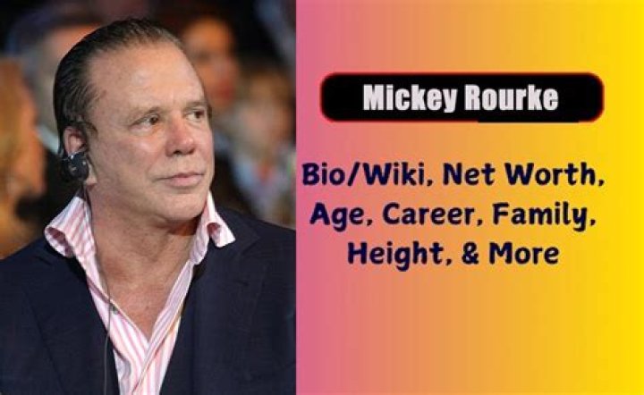 Mickey Rourke Height, Weight, Net Worth, Age, Birthday, Wikipedia, Who, Nationality, Biography