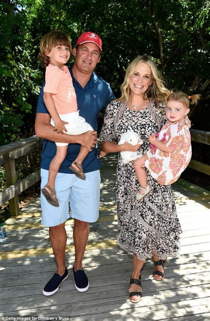 Molly Sims, 43, is pregnant with her third child with husband Scott Stuber