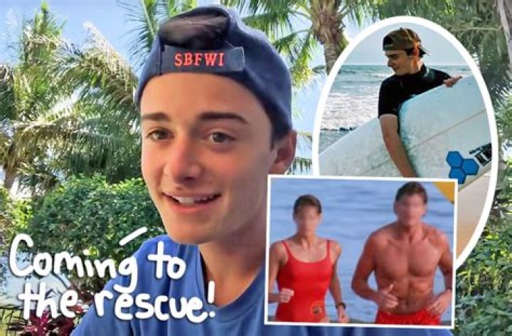 	Noah Schnapp has been working as a lifeguard this summer before college	