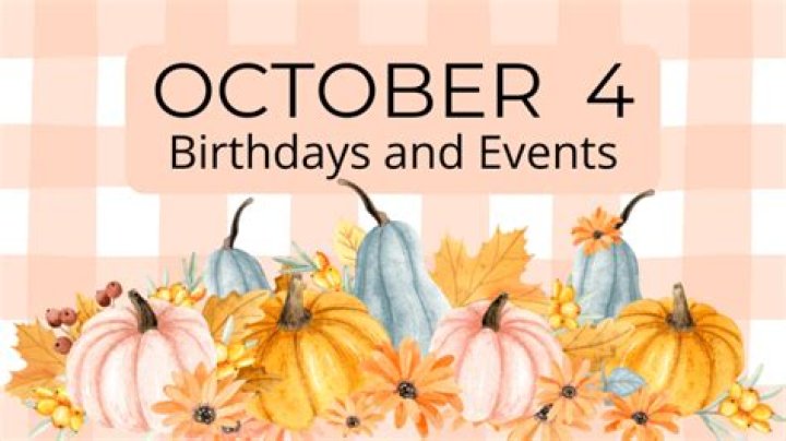 October 4 Birthdays By Profession