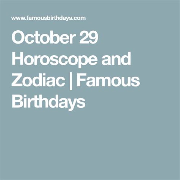October Horoscope | Famous Birthdays