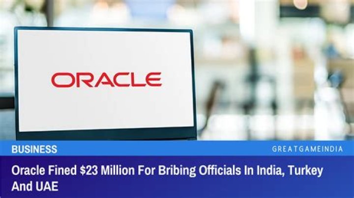 
Oracle paying $23 mn fine for bribing officials in India, Turkey, UAE: US SEC 