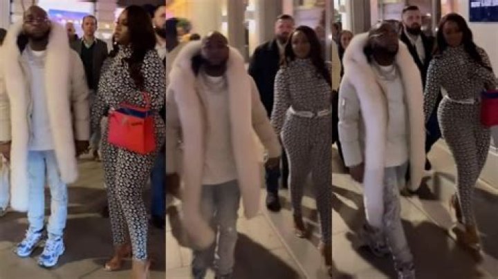 
“Power couple” Davido and Chioma command attention as they step out in style, turn down a lady’s bouquet 