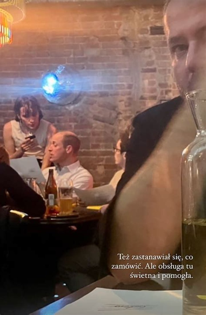Prince William dined at a gay restaurant while he was visiting Poland this week