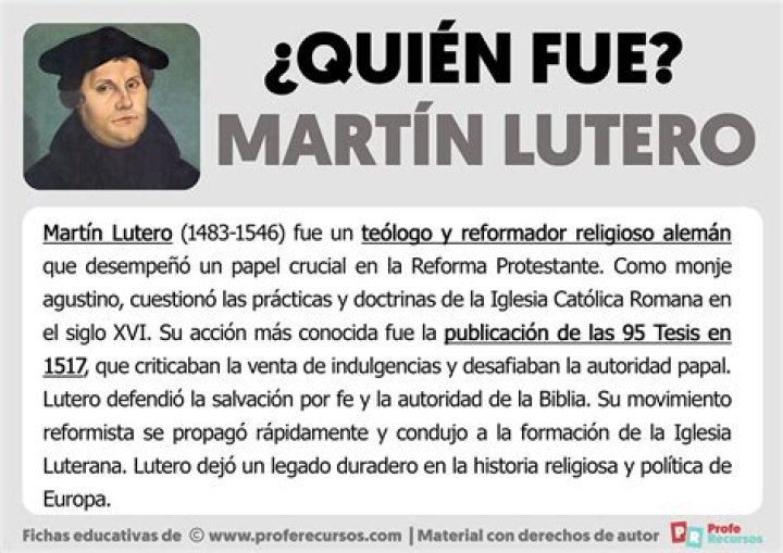 ¿Quién fue Martín Lutero y por qué protestaba contra la Iglesia Catolica?