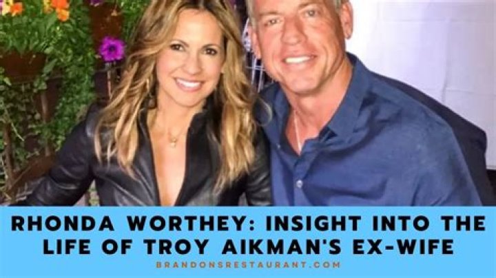 Rhonda Worthey, The Former Wife Of Troy Aikman, Know Their Failed Marriage