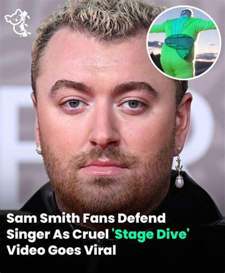 Sam Smith Goes Viral on Twitter After Controversial Fake Stage Dive Video!