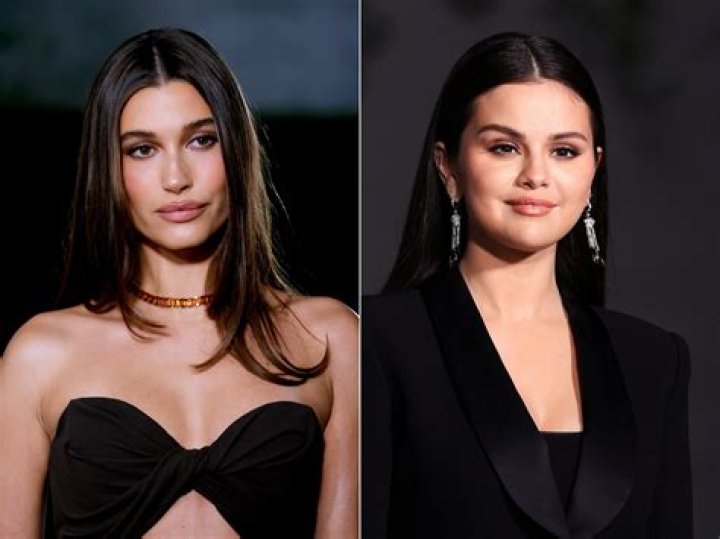 Selena Gomez & Hailey Bieber posed together at the Academy Museum Gala