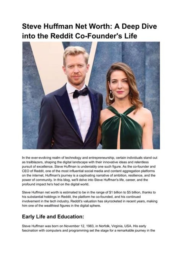 
Steve Huffman Height, Weight, Net Worth, Age, Birthday, Wikipedia, Who, Nationality, Biography 