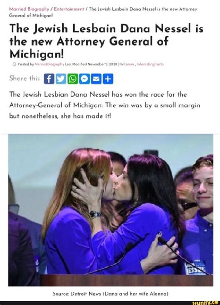 The Jewish Lesbain Dana Nessel is the new Attorney General of Michigan!
