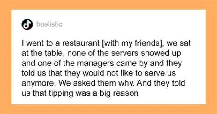 
TikToker Says They Were Denied Service by Restaurant Because a “Non-tipper” Was in Her Group 