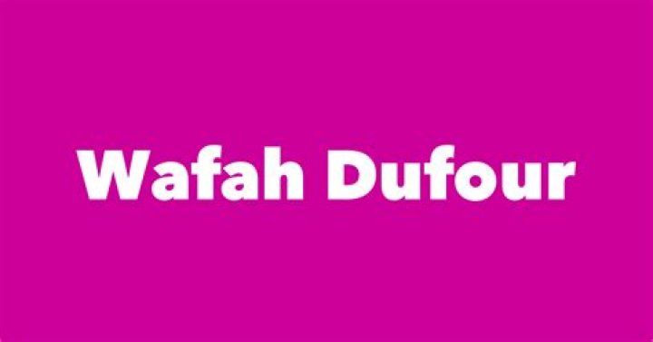 Wafah Dufour Bio (Wiki) 