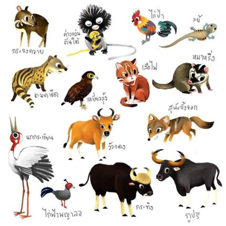 What animals are native to Thailand?