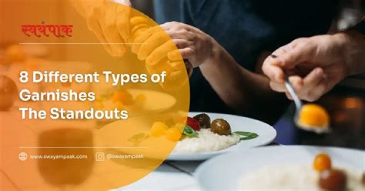 What are the types of garnishes?