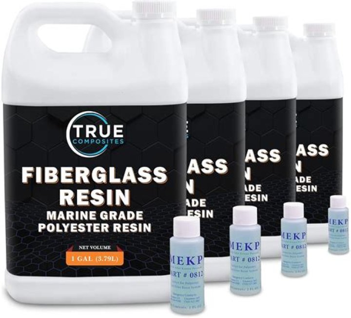 What do you mix fiberglass resin with?