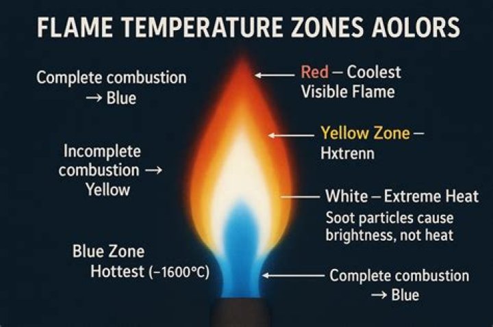 What does a blue flame symbolize?