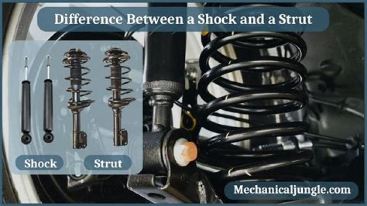 What is the difference between a strut and a shock?