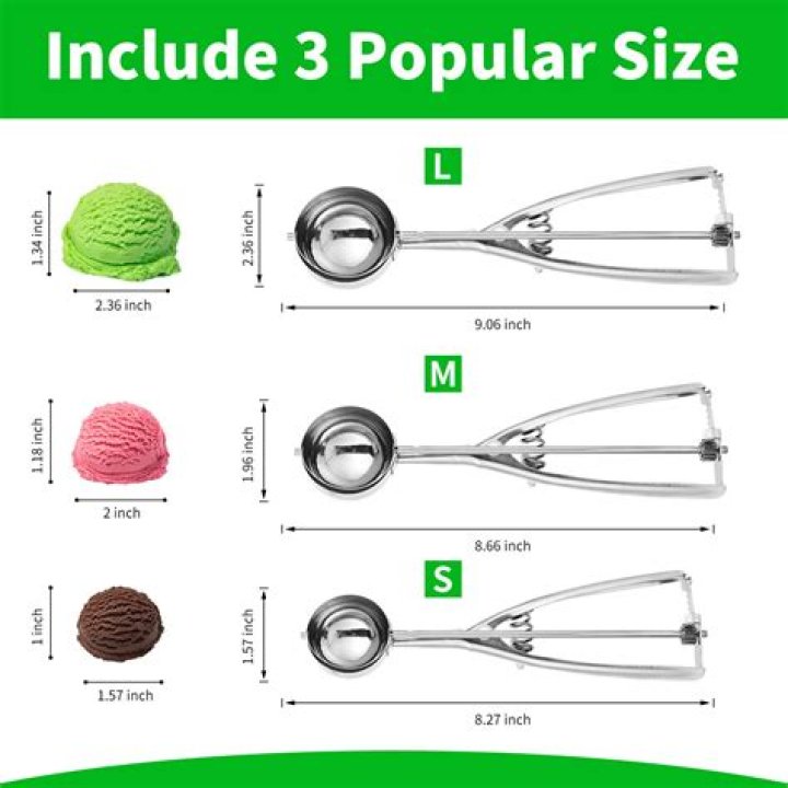 What size is a number 10 scoop?