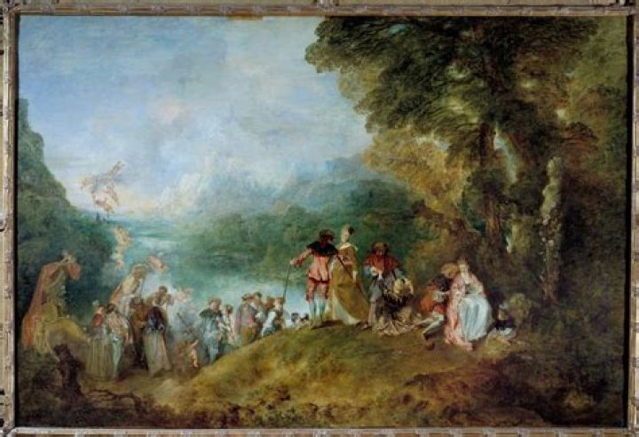 What type of painting is Watteau’s return from Cythera?