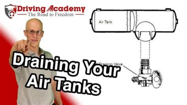 When should air tanks be drained?