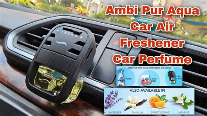 Where do you put car air freshener?