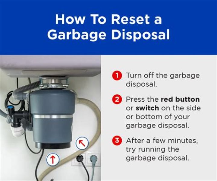 Where is the Moen garbage disposal reset button?