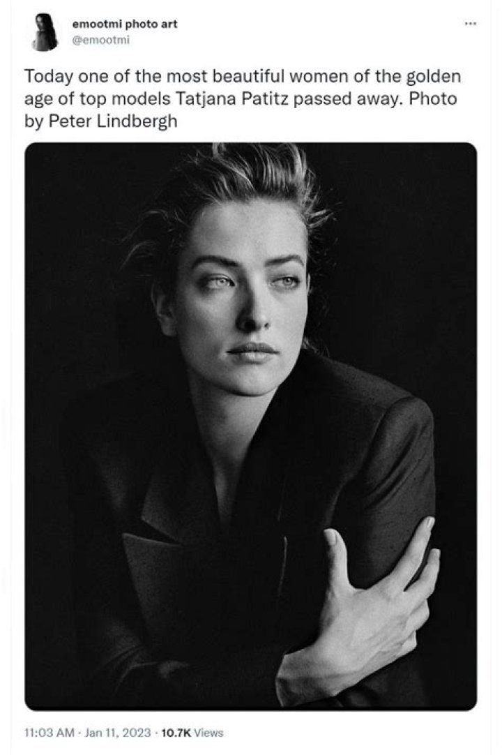 
Who is Tatjana Patitz? Tributes pour in as Vogue model dies at the age of 56 