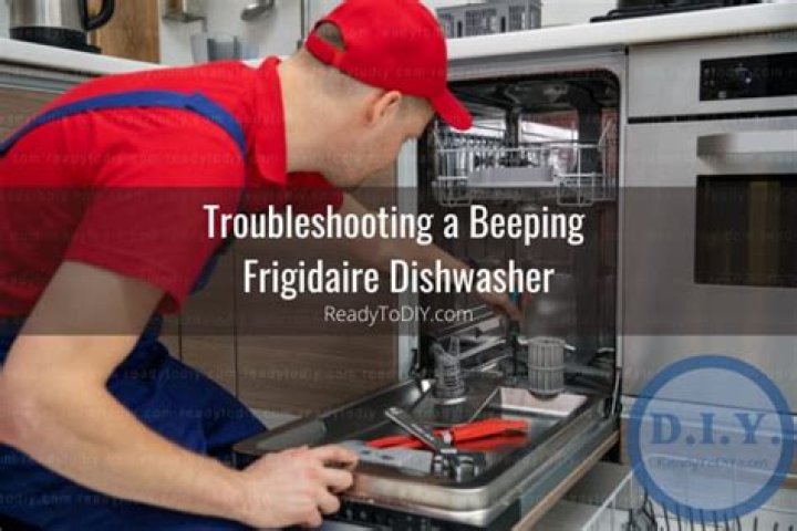 Why is my Frigidaire dishwasher beeping?